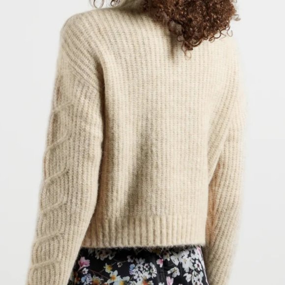 TED BAKER Cropped Cable Knt Sweater - Picture 2 of 5
